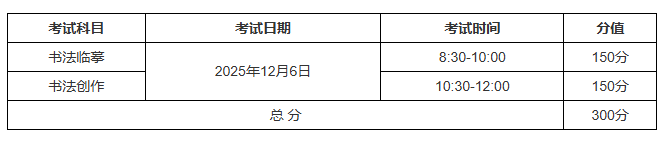 湖北：2026年艺术类专业省级统考书法类